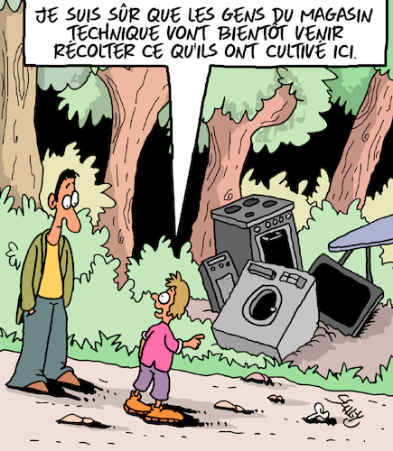 Cartoon: Destruction (medium) by Karsten Schley tagged environnement,forets,dechets,enfants,technologie,societe,environnement,forets,dechets,enfants,technologie,societe