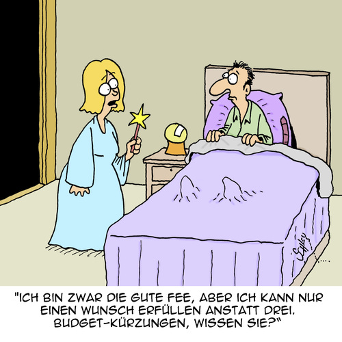 Cartoon: Die gute Fee... (medium) by Karsten Schley tagged budget,geld,märchen,feen,business,wirtschaft,kürzungen,wünsche,träume,hoffnung,legenden,mythen,budget,geld,märchen,feen,business,wirtschaft,kürzungen,wünsche,träume,hoffnung,legenden,mythen