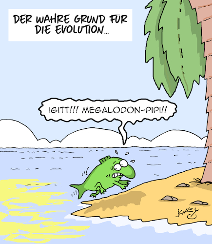 Cartoon: Die Wahrheit!! (medium) by Karsten Schley tagged biologie,evolution,prähistorisches,natur,erdgeschichte,säugetiere,entwicklung,biologie,evolution,prähistorisches,natur,erdgeschichte,säugetiere,entwicklung