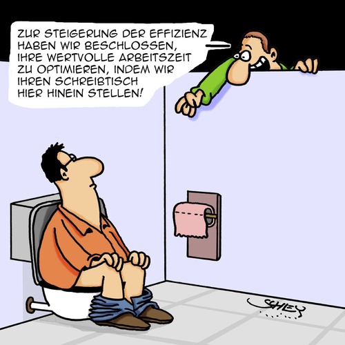 Cartoon: Effizienz!! (medium) by Karsten Schley tagged arbeit,wirtschaft,business,arbeitgeber,arbeitnehmer,arbeitszeit,optimierung,effizienz,arbeit,wirtschaft,business,arbeitgeber,arbeitnehmer,arbeitszeit,optimierung,effizienz