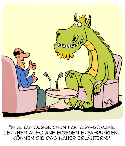 Cartoon: Eigene Erfahrung (medium) by Karsten Schley tagged fantasy,bücher,literatur,autoren,ideen,erfolg,bestseller,schriftsteller,filme,comics,medien,gesellschaft,fantasy,bücher,literatur,autoren,ideen,erfolg,bestseller,schriftsteller,filme,comics,medien,gesellschaft