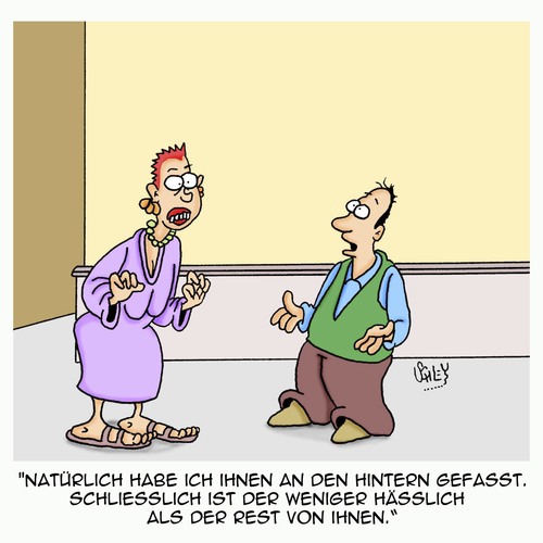 Cartoon: Ein ehrlicher Mann!! (medium) by Karsten Schley tagged männer,frauen,ehrlichkeit,gesellschaft,schönheit,mode,männer,frauen,ehrlichkeit,sex,gesellschaft,schönheit,mode