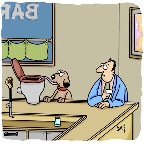 Cartoon: Einer geht noch... (medium) by Karsten Schley tagged bars,gastronomie,tiere,hunde,trinken,alkohol,business,bars,gastronomie,tiere,hunde,trinken,alkohol,business