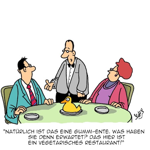 Cartoon: Erwartungen (medium) by Karsten Schley tagged restaurants,gastronomie,ernährung,vegetarismus,kellner,business,wirtschaft,erwartungen,restaurants,gastronomie,ernährung,vegetarismus,kellner,business,wirtschaft,erwartungen