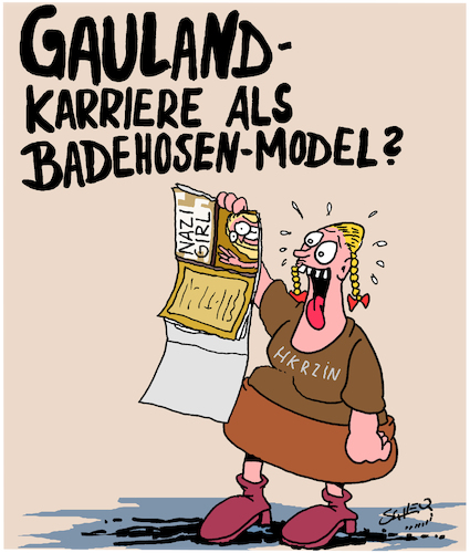 Cartoon: Gauland das Model (medium) by Karsten Schley tagged gauland,afd,vogelschiss,neonazis,rechtsextremismus,kleidung,rassismus,nationalismus,politik,karriere,mode,gesellschaft,deutschland,gauland,afd,vogelschiss,neonazis,rechtsextremismus,kleidung,rassismus,nationalismus,politik,karriere,mode,gesellschaft,deutschland