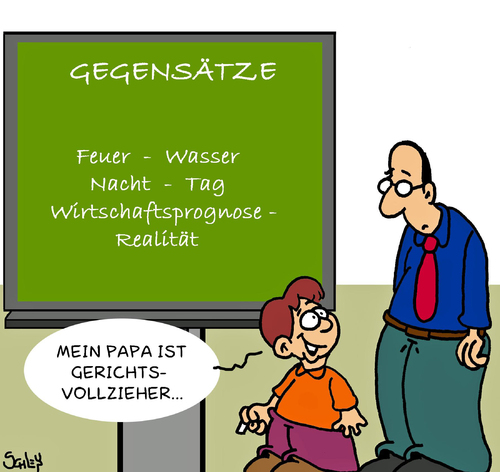 Cartoon: Gegensätze (medium) by Karsten Schley tagged schule,bildung,erziehung,lehrer,wirtschaft,wirtschaftsprognosen,kinder,jugend,schule,bildung,erziehung,lehrer,wirtschaft,wirtschaftsprognosen,kinder,jugend