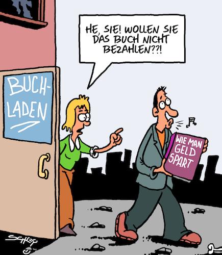 Cartoon: Geld sparen (medium) by Karsten Schley tagged geld,sparen,ratgeber,einkommen,lebenshaltungskosten,ausgaben,steuern,politik,gesellschaft,geld,sparen,ratgeber,einkommen,lebenshaltungskosten,ausgaben,steuern,politik,gesellschaft