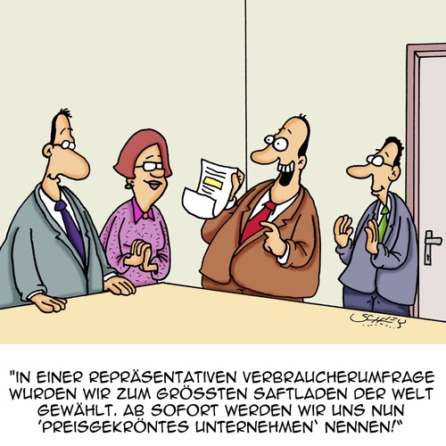 Cartoon: Gewinner!!! (medium) by Karsten Schley tagged business,wirtschaft,kunden,auszeichnung,gewinner,preisgekrönt,unternehmenskultur,kundenbindung,service,strategie,business,wirtschaft,kunden,auszeichnung,gewinner,preisgekrönt,unternehmenskultur,kundenbindung,service,strategie