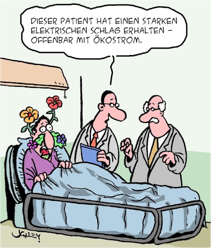 Cartoon: Grüne Energie (medium) by Karsten Schley tagged energie,energiewandel,ärzte,patienten,umwelt,gesundheit,politik,gesellschaft,energie,energiewandel,ärzte,patienten,umwelt,gesundheit,politik,gesellschaft