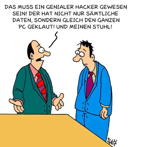Cartoon: Hacker (medium) by Karsten Schley tagged computer,technik,kriminalität,hacker,computerhacker,datensicherheit,cyberpunks,computer,technik,kriminalität,hacker,computerhacker,datensicherheit,cyberpunks