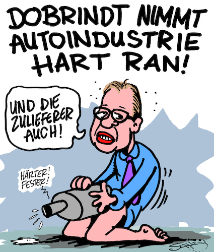 Cartoon: Härter! (medium) by Karsten Schley tagged automafia,kapitalismus,betrug,wirtschaftsverbrechen,vw,porsche,mercedes,audi,kriminalität,umweltverbrechen,umweltschutz,politiker,lobbyismus,demokratie,vetternwirtschaft,gesellschaft,deutschland,automafia,kapitalismus,betrug,wirtschaftsverbrechen,vw,porsche,mercedes,audi,kriminalität,umweltverbrechen,umweltschutz,politiker,lobbyismus,demokratie,vetternwirtschaft,gesellschaft,deutschland