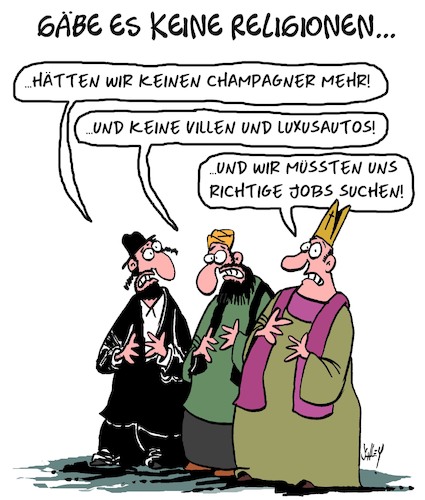 Cartoon: Keine Religion (medium) by Karsten Schley tagged religion,business,wirtschaft,umsatz,gewinne,politik,gesellschaft,religion,business,wirtschaft,umsatz,gewinne,politik,gesellschaft