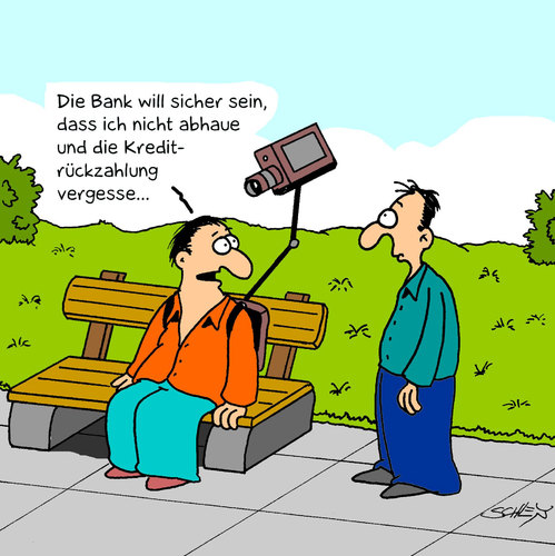 Cartoon: Kreditraten (medium) by Karsten Schley tagged banken,geld,kredit,schulden,wirtschaft,gesellschaft,banken,kredit,schulden,wirtschaft,gesellschaft,geld,bank,kredite,bürger,dispo,kreditkarte