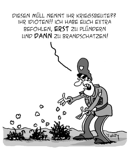 Cartoon: Kriegsbeute (medium) by Karsten Schley tagged krieg,politik,kriegsbeute,menschenrechte,plünderungen,militär,befehle,gesellschaft,krieg,politik,kriegsbeute,menschenrechte,plünderungen,militär,befehle,gesellschaft