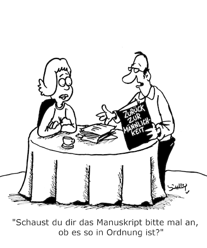 Cartoon: Männlichkeit (medium) by Karsten Schley tagged männer,männlichkeit,frauen,meinung,beziehungen,liebe,männer,männlichkeit,frauen,meinung,beziehungen,liebe