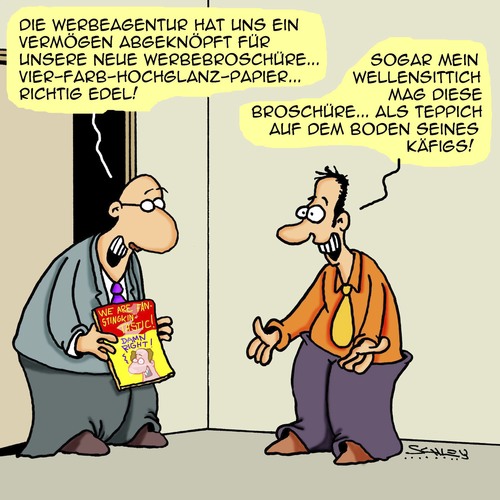 Cartoon: Mein Wellensittich (medium) by Karsten Schley tagged business,wirtschaft,werbung,marketing,werbeagenturen,industrie,kosten,büro,arbeit,arbeitgeber,arbeitnehmer,business,wirtschaft,werbung,marketing,werbeagenturen,industrie,kosten,büro,arbeit,arbeitgeber,arbeitnehmer