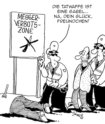 Messer-Verbotszone