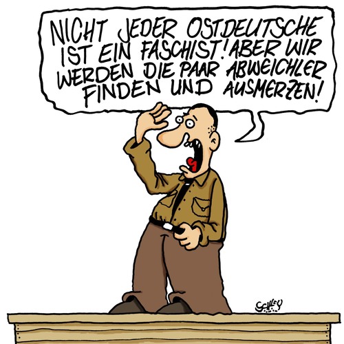 Cartoon: Nicht jeder! (medium) by Karsten Schley tagged neonazis,demokratie,faschismus,rassismus,politik,einwanderer,flüchtlinge,ostdeutschland,afd,rechtsextremismus,populismus,neonazis,demokratie,faschismus,rassismus,politik,einwanderer,flüchtlinge,ostdeutschland,afd,rechtsextremismus,populismus