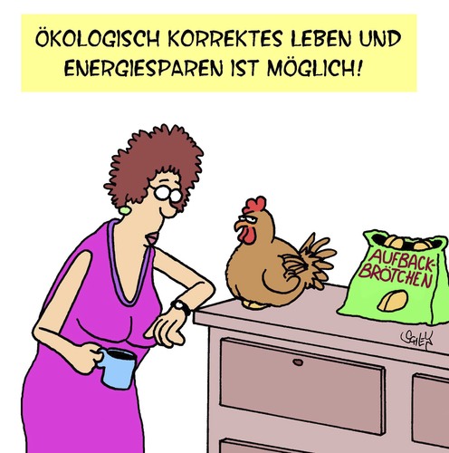 Cartoon: Ökologisch korrekt (medium) by Karsten Schley tagged ökologie,umwelt,umweltschutz,energie,energiesparen,alternativ,tiere,essen,ernährung,ökologie,umwelt,umweltschutz,energie,energiesparen,alternativ,tiere,essen,ernährung