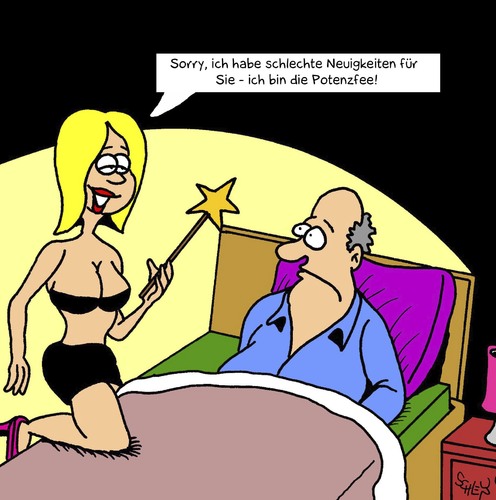 Cartoon: Potenz (medium) by Karsten Schley tagged gesundheit,männer,gesellschaft,gesundheit,männer,gesellschaft,sex,fee,potenz