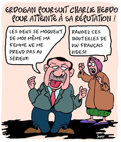 Cartoon: Rire a Erdogan (medium) by Karsten Schley tagged erdogan,turquie,france,macron,politique,religion,islam,terrorisme,economie,charlie,hebdo,medias,erdogan,turquie,france,macron,politique,religion,islam,terrorisme,economie,charlie,hebdo,medias