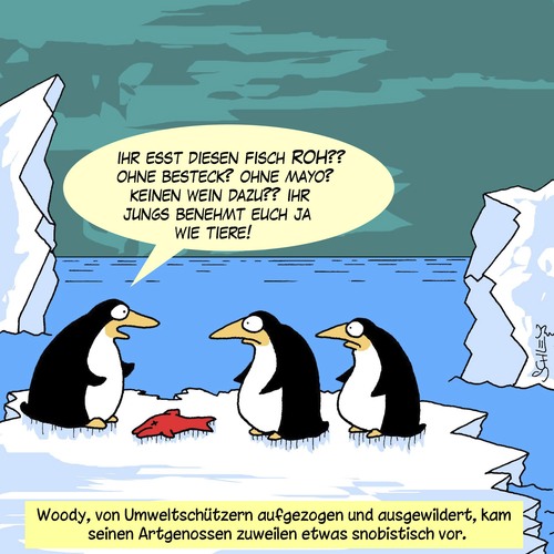 Cartoon: ROH (medium) by Karsten Schley tagged umwelt,umweltschutz,umweltschützer,eis,nordpol,klima,natur,wildnis,tiere,fische,pinguine,umwelt,umweltschutz,umweltschützer,eis,nordpol,klima,natur,wildnis,tiere,fische,pinguine