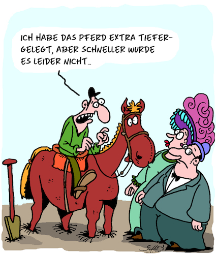 Cartoon: Schneller (medium) by Karsten Schley tagged sport,pferdesport,rennen,jockeys,pferdebesitzer,gewinner,tiere,reiten,schnelligkeit,sport,pferdesport,rennen,jockeys,pferdebesitzer,gewinner,tiere,reiten,schnelligkeit