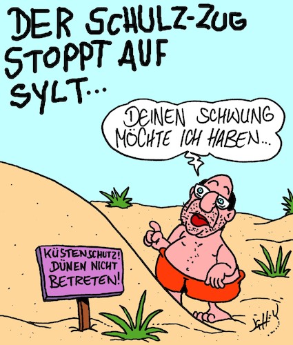 Cartoon: Schulz-Zug (medium) by Karsten Schley tagged wahlen,wahlkampf,deutschland,spd,schulz,cdu,merkel,gesellschaft,demokratie,wahlen,wahlkampf,deutschland,spd,schulz,cdu,merkel,gesellschaft,demokratie