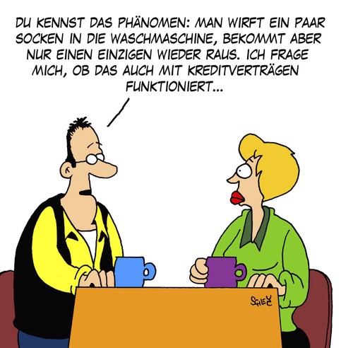 Cartoon: Socken (medium) by Karsten Schley tagged kredite,schulden,geld,eurokrise,euro,wirtschaft,wirtschaftskrise,technik,banken,kredite,schulden,geld,eurokrise,euro,wirtschaft,wirtschaftskrise,technik,banken