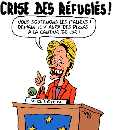 Cartoon: Soutien (medium) by Karsten Schley tagged migration,ue,frontieres,politique,italie,medieterranee,migration,ue,frontieres,politique,italie,medieterranee