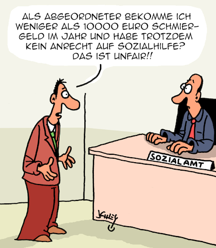 Cartoon: Sozialhilfe (medium) by Karsten Schley tagged politik,sozialhilfe,korruption,sozialämter,karriere,bestechung,politiker,medien,gesellschaft,demokratie,politik,sozialhilfe,korruption,sozialämter,karriere,bestechung,politiker,medien,gesellschaft,demokratie