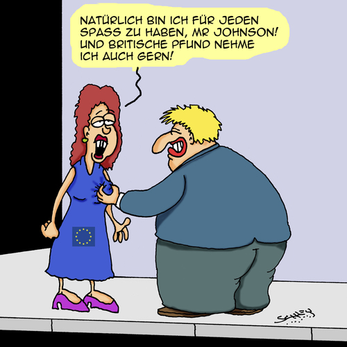 Cartoon: Spaß muß sein (medium) by Karsten Schley tagged parteien,prostitution,demokratie,politik,johnson,boris,brexit,uk,eu,glaubwürdigkeit,eu,uk,brexit,boris,johnson,politik,demokratie,prostitution,parteien,glaubwürdigkeit