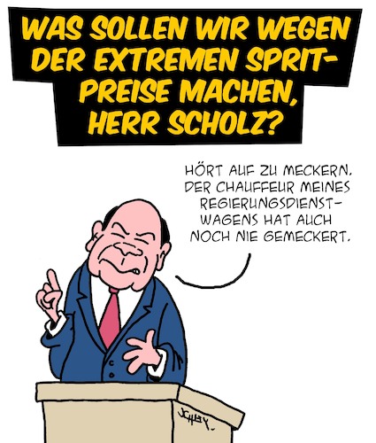 Cartoon: Spritpreise (medium) by Karsten Schley tagged benzinpreise,steuern,politik,scholz,verbraucher,regierung,armut,inflation,transport,wirtschaft,arbeitsplätze,gesellschaft,benzinpreise,steuern,politik,scholz,verbraucher,regierung,armut,inflation,transport,wirtschaft,arbeitsplätze,gesellschaft