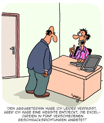 Cartoon: Termin verpasst??!! (medium) by Karsten Schley tagged termine,deadlines,zuverlässigkeit,arbeit,arbeitgeber,arbeitnehmer,internet,dateien,management,business,wirtschaft,termine,deadlines,zuverlässigkeit,arbeit,arbeitgeber,arbeitnehmer,internet,dateien,management,business,wirtschaft
