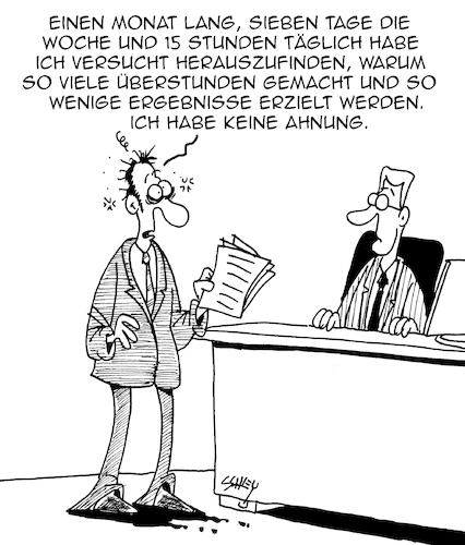 Cartoon: Überstunden (medium) by Karsten Schley tagged arbeit,arbeitgeber,arbeitnehmer,arbeitszeit,überstunden,kosten,ergebnisse,wirtschaft,business,management,arbeit,arbeitgeber,arbeitnehmer,arbeitszeit,überstunden,kosten,ergebnisse,wirtschaft,business,management