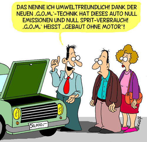 Cartoon: Umwelt-Auto (medium) by Karsten Schley tagged umwelt,umweltschutz,energie,alternative,auto,gesellschaft,wirtschaft,deutschland,technik,umwelt,umweltschutz,energie,alternative,auto,gesellschaft,deutschland,technik,wirtschaft