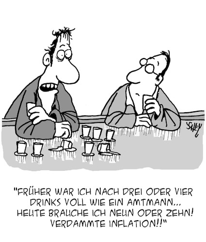 Cartoon: Verdammte Inflation (medium) by Karsten Schley tagged inflation,preise,steuern,verbraucher,preissteigerungen,einkommen,ausgaben,wirtschaft,warenkorb,armut,pubs,bars,gesellschaft,inflation,preise,steuern,verbraucher,preissteigerungen,einkommen,ausgaben,wirtschaft,warenkorb,armut,pubs,bars,gesellschaft