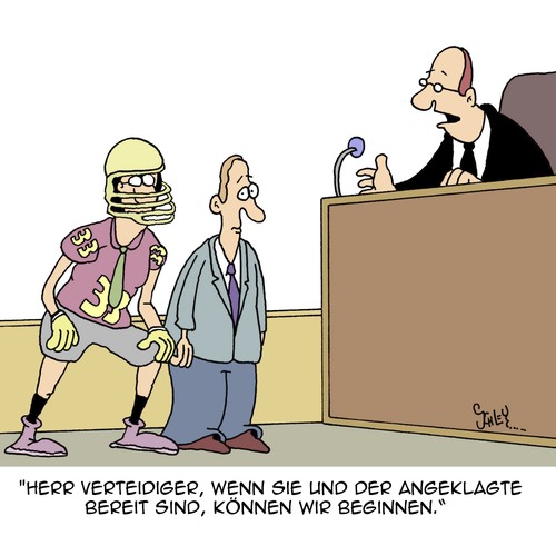 Cartoon: Verteidigung (medium) by Karsten Schley tagged gerichte,justiz,anklage,gesetze,verteidigung,richter,recht,kriminalität,gerichte,justiz,anklage,gesetze,verteidigung,richter,recht,kriminalität