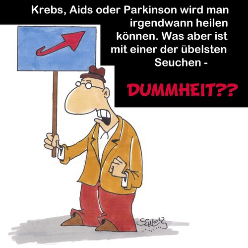 Cartoon: Voll dumm! (medium) by Karsten Schley tagged bildung,politik,dummheit,besorgtbürger,rassismus,demokratie,wirtschaft,krankheiten,seuchen,bildung,politik,dummheit,besorgtbürger,rassismus,demokratie,wirtschaft,krankheiten,seuchen