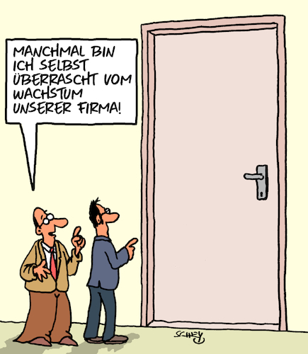 Cartoon: Wachstum (medium) by Karsten Schley tagged wachstum,wirtschaft,business,umsätze,sales,gewinne,erfolg,gesellschaft,wachstum,wirtschaft,business,umsätze,sales,gewinne,erfolg,gesellschaft