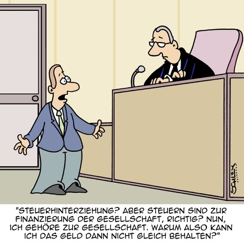 Cartoon: Warum nicht gleich?? (medium) by Karsten Schley tagged geld,finanzen,steuern,steuerhinterziehung,wirtschaft,wirtschaftskriminalität,steuerbürger,gesellschaft,recht,justiz,gesetze,steuerpolitik,geld,finanzen,steuern,steuerhinterziehung,wirtschaft,wirtschaftskriminalität,steuerbürger,gesellschaft,recht,justiz,gesetze,steuerpolitik