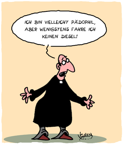 Cartoon: Wenigstens etwas (medium) by Karsten Schley tagged kindesmissbrauch,kirche,katholizismus,priester,klimawandel,religion,diesel,abgase,justiz,gesellschaft,kindesmissbrauch,kirche,katholizismus,priester,sex,klimawandel,religion,diesel,abgase,justiz,gesellschaft