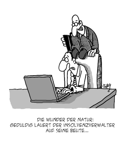 Cartoon: Wunder der Natur (medium) by Karsten Schley tagged natur,business,wirtschaft,insolvenz,insolvenzverwalter,pleite,natur,business,wirtschaft,insolvenz,insolvenzverwalter,pleite