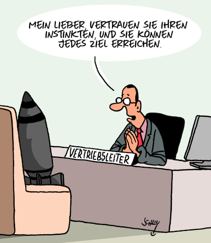 Cartoon: Ziele (medium) by Karsten Schley tagged vertrieb,verkaufen,verkäufer,ziele,zielvorgaben,umsatz,wirtschaft,business,arbeitgeber,arbeitnehmer,vertrieb,verkaufen,verkäufer,ziele,zielvorgaben,umsatz,wirtschaft,business,arbeitgeber,arbeitnehmer