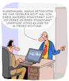 Cartoon: Anderer Standpunkt (small) by Karsten Schley tagged wirtschaft,büro,business,standpunkte,arbeit,arbeitgeber,arbeitnehmer,karriere,erfolg,perspektiven,management