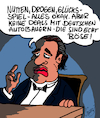 Cartoon: Auto-Mafia (small) by Karsten Schley tagged wirtschaftsverbrechen,umweltverbrechen,umweltschutz,abgase,emissionen,mafia,kartelle,politik,vertuschung,geld,kapitalismus,profite