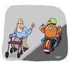 Cartoon: Biker (small) by Karsten Schley tagged senioren,alter,rente,rentner,motorradfahrer,biker