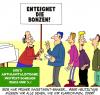 Cartoon: Bob war früher Investment-Banke (small) by Karsten Schley tagged banker,wirtschaftskrise,wirtschaft,jobs,protest