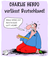 Cartoon: Charlie Hebdo (small) by Karsten Schley tagged charlie,hebdo,medien,presse,satire,frankreich,deutschland,karikaturen,cartoons,pressefreiheit,meinungsfreiheit,terrorismus,islam