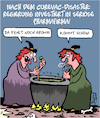 Cartoon: Curevac-Disaster (small) by Karsten Schley tagged curevac,deutschland,regierung,forschung,investitionen,aktien,börse,medizin,impfstoff,corona,politik